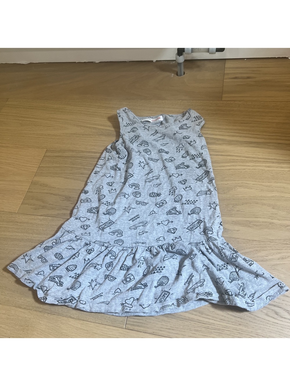 Minoti Kids' light grey Sleeveless Dress – Size 4T/4